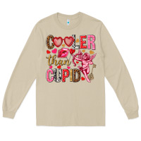 Mushroom Cooler than Cupid Valentine's Day Long Sleeve Tee - HowdyJamesFarm