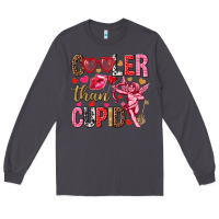Smoke Cooler than Cupid Valentine's Day Long Sleeve Tee - HowdyJamesFarm