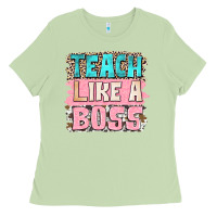Matcha teach like a boss Ladies Tee - NancyCooperArtShop