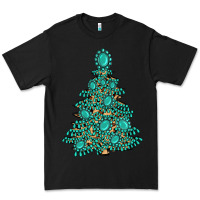 Black christmas tree with gemstones Premium Tee - MaliasSmallBusiness