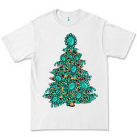 White christmas tree with gemstones Premium Tee - MaliasSmallBusiness