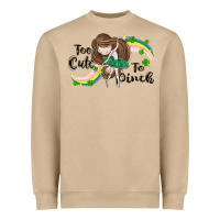 Mushroom St. Patrick' Too cute to pinch Heavyweight Sweatshirt - CowGirlArtShop