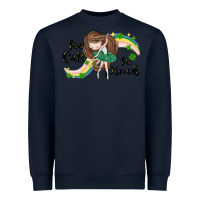 Navy St. Patrick' Too cute to pinch Heavyweight Sweatshirt - CowGirlArtShop