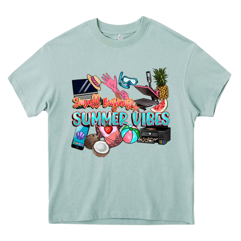 Small Businesses Summer Vibe Heavy Core Tee by NancyCooperArtShop | Teevron