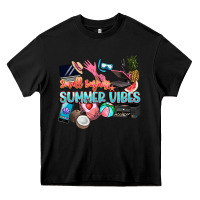 Black small businesses summer vibe Heavy Core Tee - NancyCooperArtShop