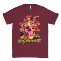 Burgundy stay weird af Classic Tee - RanaPortraitStore