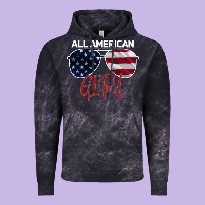 All American Girl Vintage Hoodie Designed By Bettercallsaul
