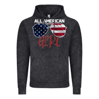 Vintage Black All American Girl Vintage Hoodie - Bettercallsaul