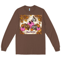 Chestnut happy fall y'all cowgirl Long Sleeve Tee - TumblerDesignByShophia