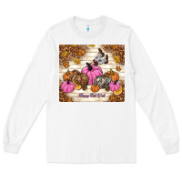 White happy fall y'all cowgirl Long Sleeve Tee - TumblerDesignByShophia