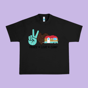 Peace Love Camp Urban Heavy Tee Designed By Bettercallsaul