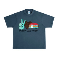 Midnight Navy Peace Love Camp Urban Heavy Tee - Bettercallsaul