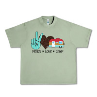 Oil Green Peace Love Camp Urban Heavy Tee - Bettercallsaul