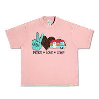 Salmon Peace Love Camp Urban Heavy Tee - Bettercallsaul
