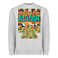 Heather Grey Western Mama can cooler Mother's Day Heavyweight Sweatshirt - HowdyJamesFarm