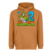 Meerkat birthday boy frog age 2 Heavyweight Hoodie - LillyAllenDesigns