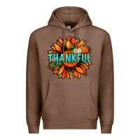 Chestnut thankful with sunflower bbs Premium Hoodie - BundleAndBundleShop
