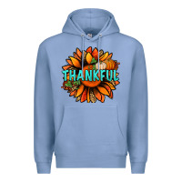 Colony Blue thankful with sunflower bbs Premium Hoodie - BundleAndBundleShop