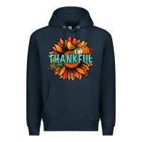 Navy thankful with sunflower bbs Premium Hoodie - BundleAndBundleShop