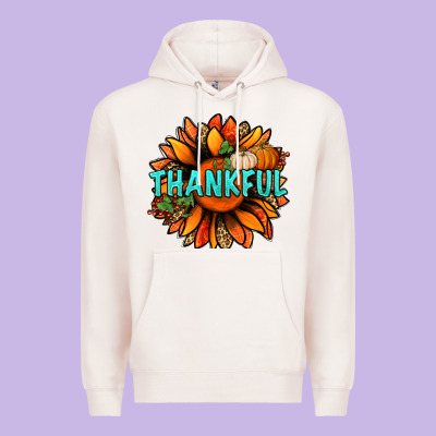 Thankful With Sunflower Bbs Premium Hoodie Designed By Bundleandbundleshop