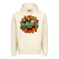 Sandshell thankful with sunflower bbs Premium Hoodie - BundleAndBundleShop