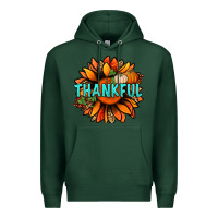 Sports Green thankful with sunflower bbs Premium Hoodie - BundleAndBundleShop