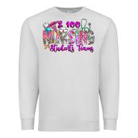 Dove Grey 100 Nursing Students Teams Premium Sweatshirt - CowhideDigitalArt