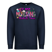 Navy 100 Nursing Students Teams Premium Sweatshirt - CowhideDigitalArt
