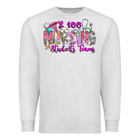 Oatmeal Heather 100 Nursing Students Teams Premium Sweatshirt - CowhideDigitalArt