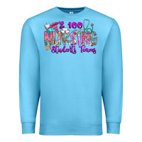Ocean Blue 100 Nursing Students Teams Premium Sweatshirt - CowhideDigitalArt