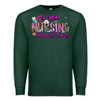 Sports Green 100 Nursing Students Teams Premium Sweatshirt - CowhideDigitalArt