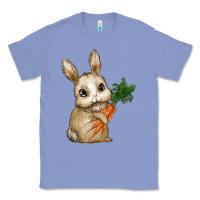 Colony Blue eastrt bunny carrot Classic Tee - RanaPortraitStore