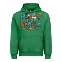 Emerald pray more worry less Urban Hoodie - Artiststas
