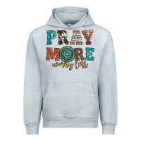 Heather Grey pray more worry less Urban Hoodie - Artiststas
