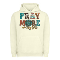 Pigment Pistachio pray more worry less Urban Hoodie - Artiststas
