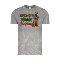 Cloud Rock merry christmas german shepherd Vintage Tee - RanaPortraitStore