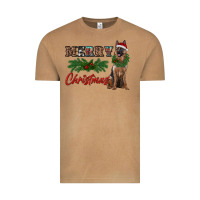 Vintage Camel merry christmas german shepherd Vintage Tee - RanaPortraitStore