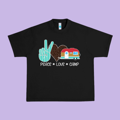 Peace Love Camp Urban Heavy Tee Designed By Bettercallsaul
