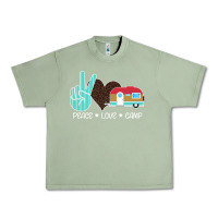 Oil Green Peace Love Camp Urban Heavy Tee - Bettercallsaul