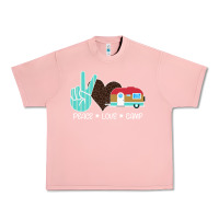 Salmon Peace Love Camp Urban Heavy Tee - Bettercallsaul