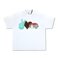 White Peace Love Camp Urban Heavy Tee - Bettercallsaul