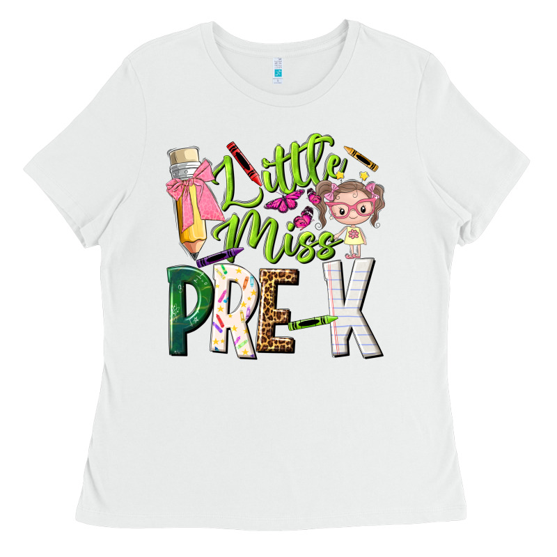 Little Miss Pre K Ladies Tee by NancyCooperArtShop | Teevron