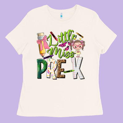 Little Miss Pre K Ladies Tee Designed By Nancycooperartshop