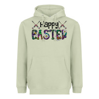 Matcha Happy Easter Heavyweight Hoodie - CowhideDigitalArt