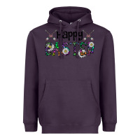 Plum Happy Easter Heavyweight Hoodie - CowhideDigitalArt