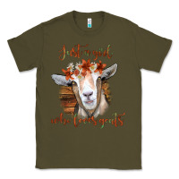 Army Green Just a Girl Who Loves Goat Classic Tee - Bettercallsaul
