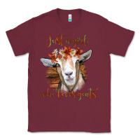 Burgundy Just a Girl Who Loves Goat Classic Tee - Bettercallsaul