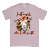 Lilac Just a Girl Who Loves Goat Classic Tee - Bettercallsaul