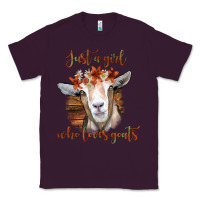 Plum Just a Girl Who Loves Goat Classic Tee - Bettercallsaul