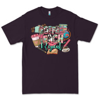 Plum coffee teach repeat teacher Premium Tee - NancyCooperArtShop